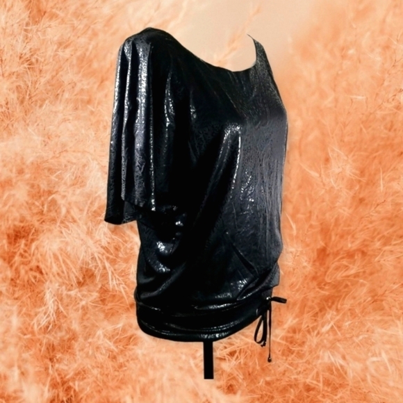 Minkpink Women's Top Size S Loose Fitting See Through Black - Picture 3 of 5